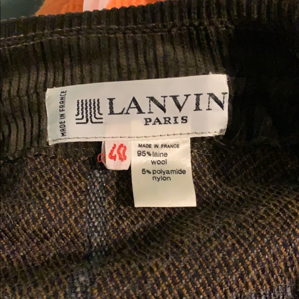 LANVIN JACKET WOOL AND CORDUROY